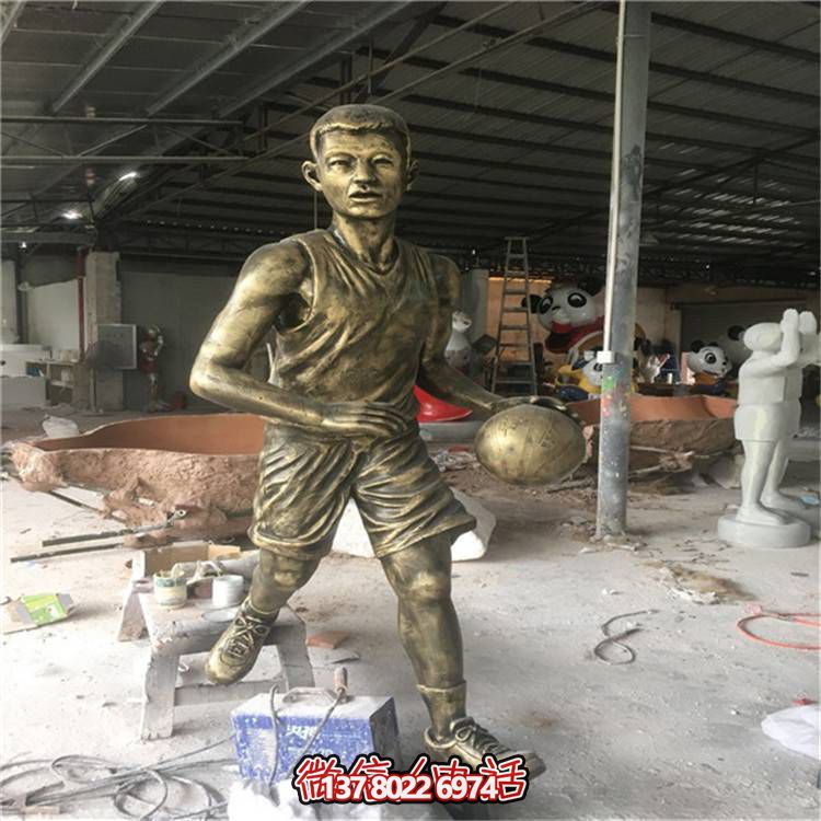 玻璃鋼仿銅人物擺件，點亮校園廣場