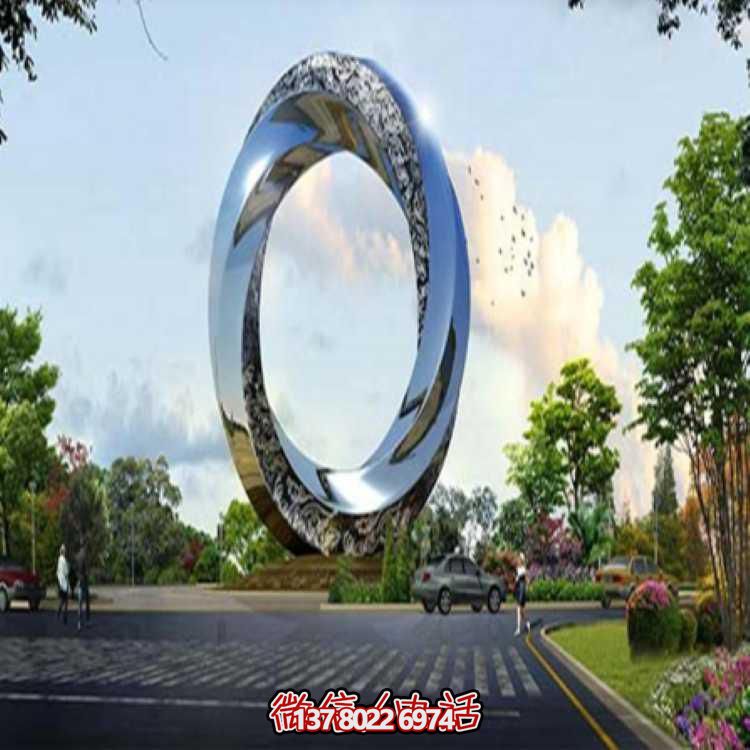 不銹鋼雕塑——讓公園景觀更具抽象鏡面戶外藝術(shù)氣息
