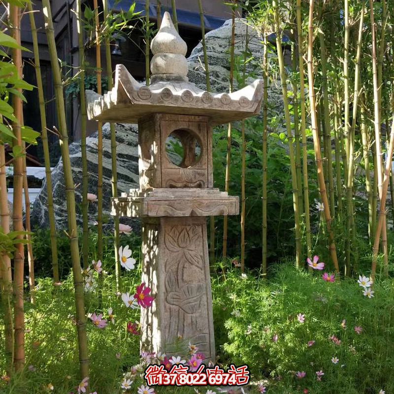 華麗的青石燈籠，點綴你的園林