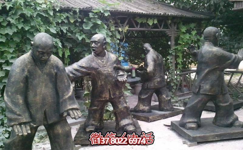 玻璃鋼雕塑景觀，為廣場練功夫人注入靈動之物
