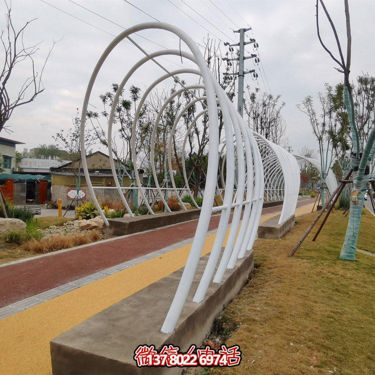 不銹鋼鐵藝拱門，完美裝飾公園戶外空間
