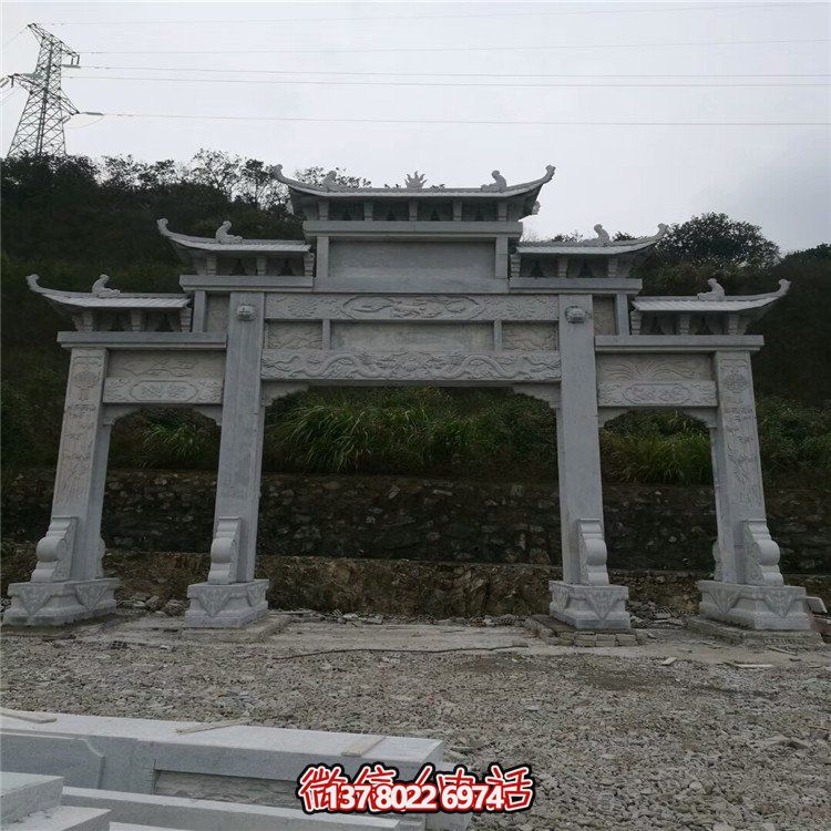 大型石雕牌坊，給你一個美麗的家園