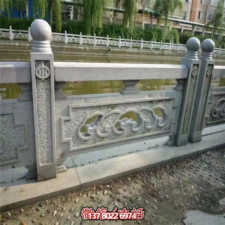大理石石雕浮雕戶(hù)外河道欄桿欄板雕塑
