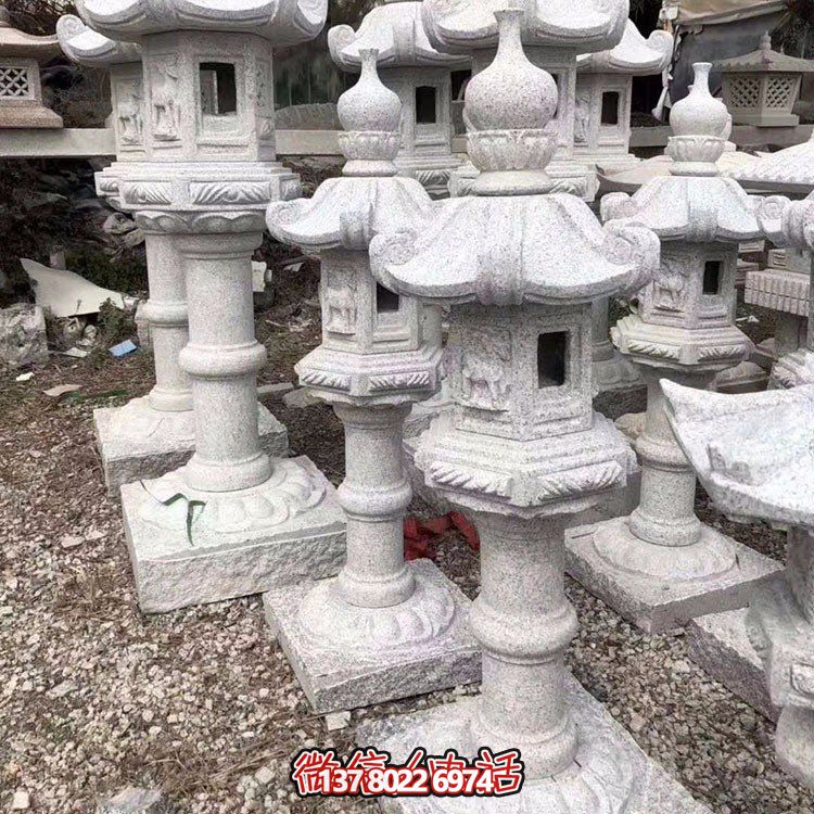 花崗巖石雕燈，中國傳統(tǒng)古建照明燈籠